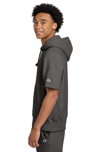 Load image into Gallery viewer, BL Softball Champion ® Reverse Weave ® Short Sleeve Hooded Sweatshirt