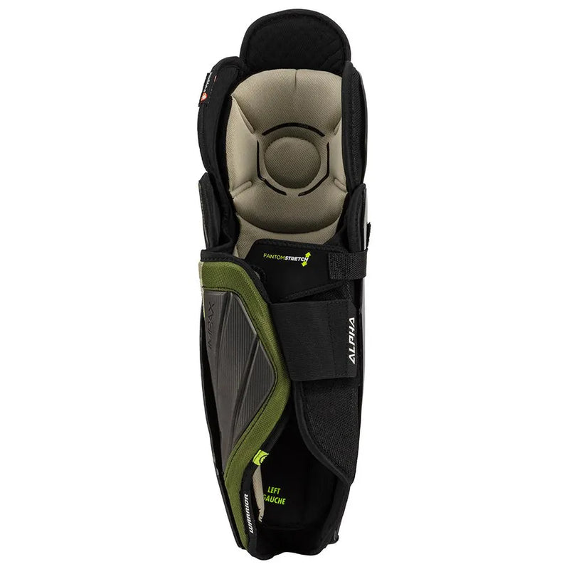 Load image into Gallery viewer, Warrior Alpha Pro Junior Hockey Shin Guards