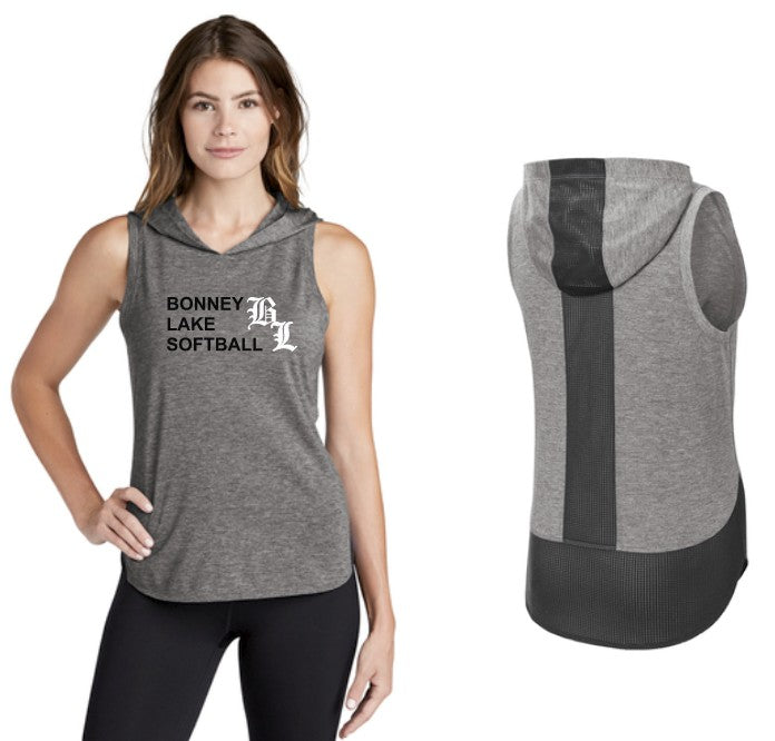 Load image into Gallery viewer, Bonney Lake Softball Ladies Hooded Tank Top