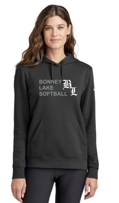 Load image into Gallery viewer, Bonney Lake Softball Ladies Nike Club Fleece Hoodie