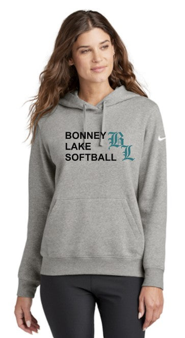 Load image into Gallery viewer, Bonney Lake Softball Ladies Nike Club Fleece Hoodie