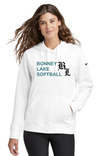 Load image into Gallery viewer, Bonney Lake Softball Ladies Nike Club Fleece Hoodie