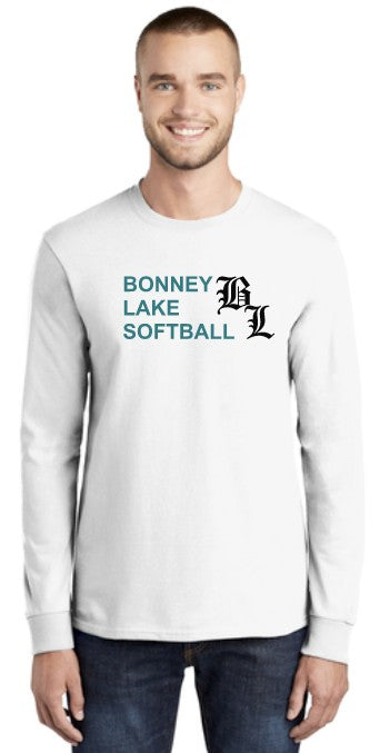 Load image into Gallery viewer, Bonney Lake Softball Adult Long Sleeve Cotton Blend Tshirt