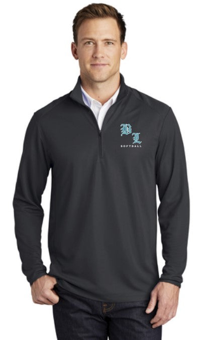 Load image into Gallery viewer, Bonney Lake Softball Mens Mesh Pinpoint 1/2 Zip