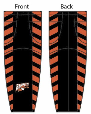 Load image into Gallery viewer, Bandits RHL Black/Orange Hockey Socks