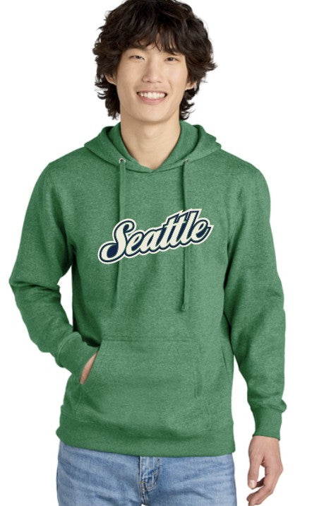Load image into Gallery viewer, Cursive Seattle Adult Fleece Hoodie