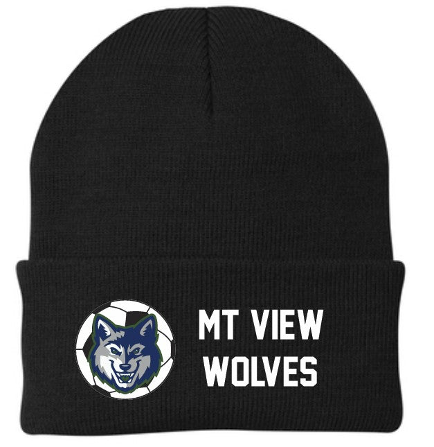 Load image into Gallery viewer, Mt View Soccer Knit Beanie