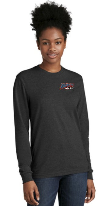 Load image into Gallery viewer, Tacoma Rockets Long Sleeve Adult Cotton/Poly Blend Tshirt w/ Number