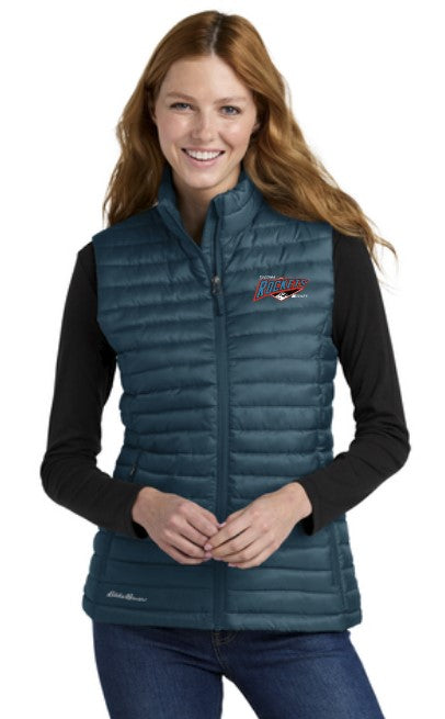 Load image into Gallery viewer, Tacoma Rockets Women's Eddie Bauer Packable Quilted Vest