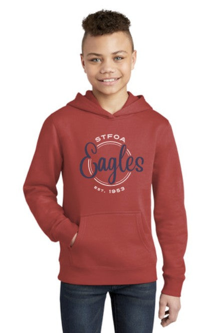Load image into Gallery viewer, St Francis of Assisi Eagles Youth Fleece Hoodie