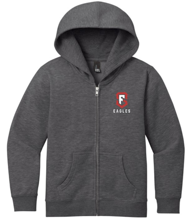 Load image into Gallery viewer, SF Eagles Youth Cotton/Poly Fleece Full Zip Hoodie