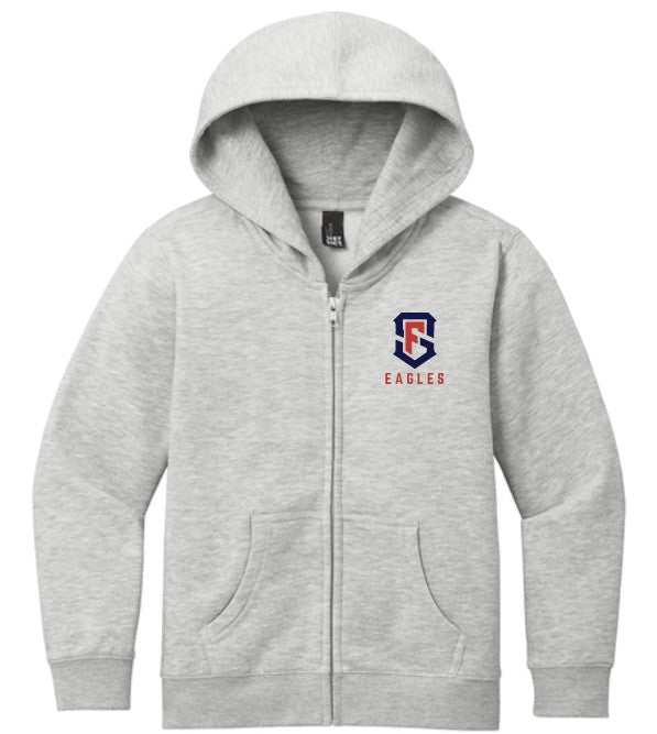 Load image into Gallery viewer, SF Eagles Youth Cotton/Poly Fleece Full Zip Hoodie