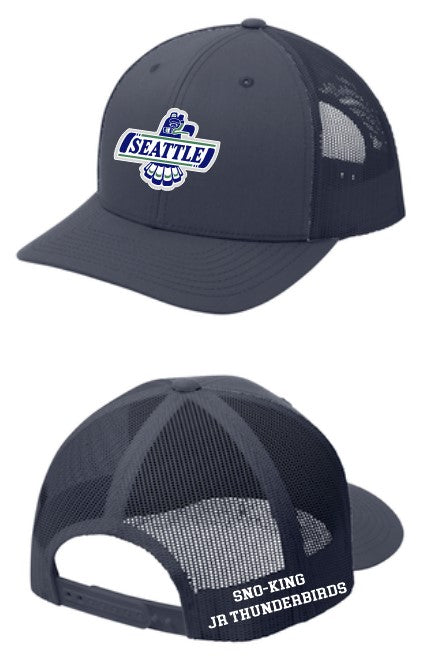 Load image into Gallery viewer, Sno-King Jr Thunderbirds Snapback Trucker Cap