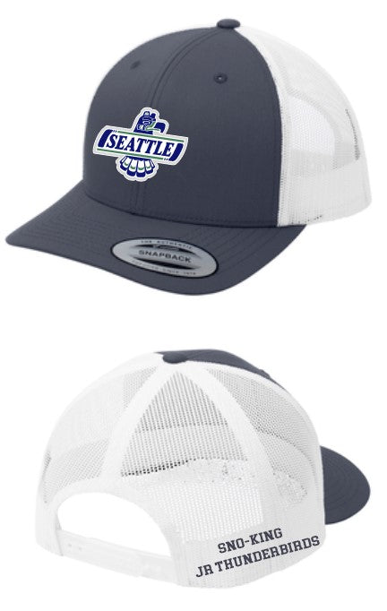 Load image into Gallery viewer, Sno-King Jr Thunderbirds Snapback Trucker Cap