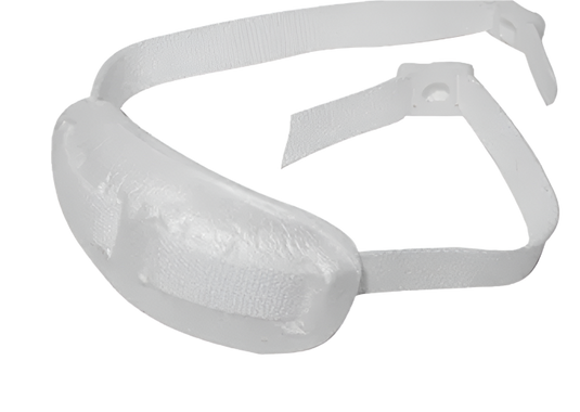 A&R White New Goalie Chin Cup Hockey Helmet Acc.