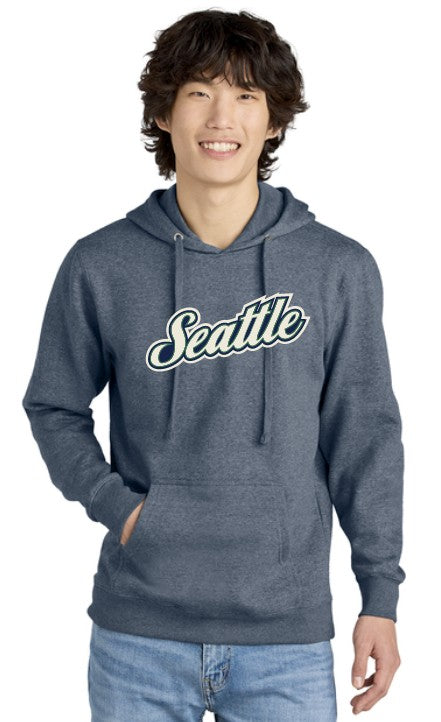 Load image into Gallery viewer, Cursive Seattle Adult Fleece Hoodie