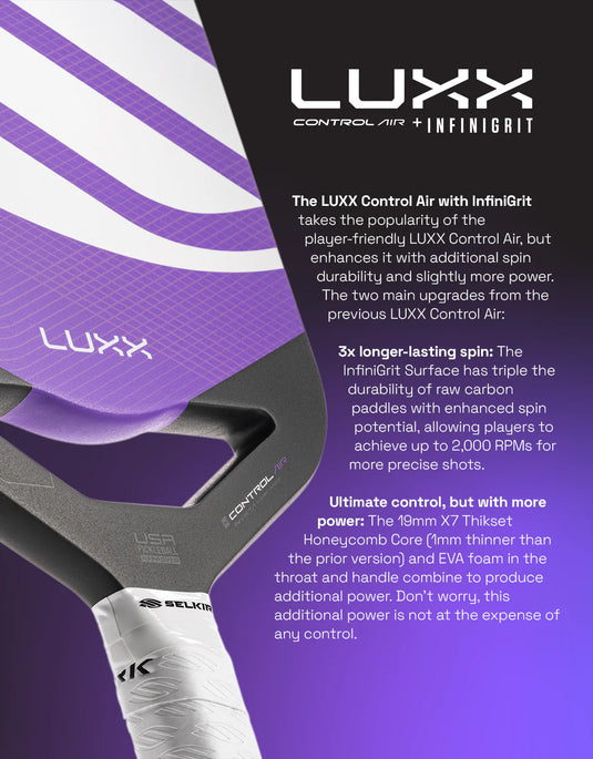 Selkirk LUXX Control Air Infingrit Pickleball Paddle