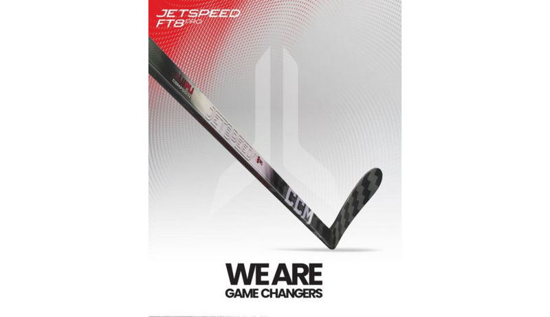 Load image into Gallery viewer, CCM Jetspeed FT8 Pro Intermediate Hockey Stick Red Edition