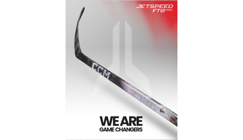 Load image into Gallery viewer, CCM Jetspeed FT8 Pro Intermediate Hockey Stick Red Edition