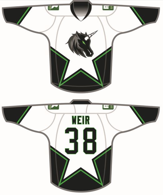 Load image into Gallery viewer, Horned Broncos Sublimation Hockey Jersey