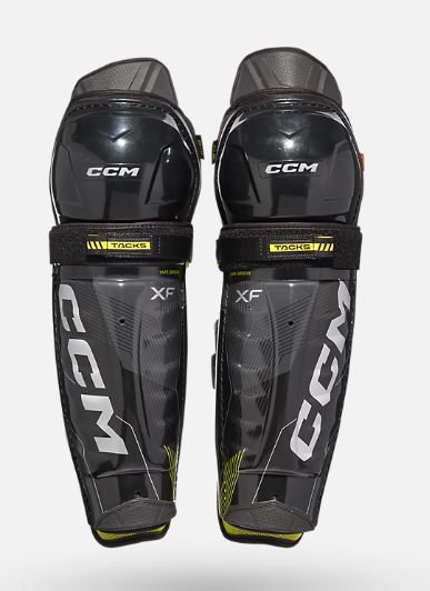 Load image into Gallery viewer, CCM Tacks XF Senior Hockey Shin Guards