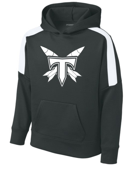 Load image into Gallery viewer, Rockets T Logo Performance United Youth Pullover Hoodie
