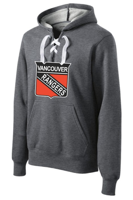 Load image into Gallery viewer, Vancouver Rangers Adult Hockey Lace Hoodie