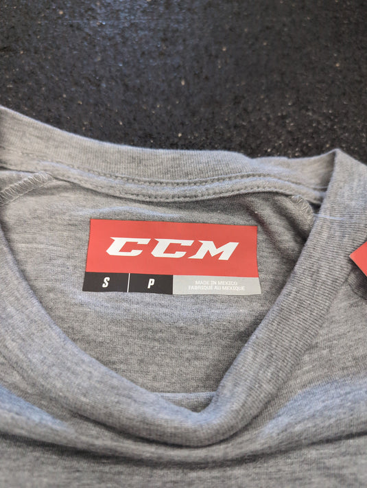 New CCM Athletic Grey Beaver Lumber Yard Sr. Small Long Sleeve Shirt