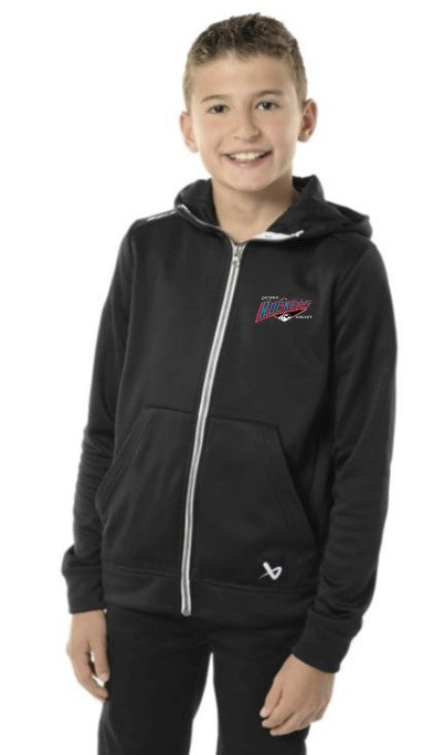 Load image into Gallery viewer, Tacoma Rockets Black Bauer Team Fleece Full Zip