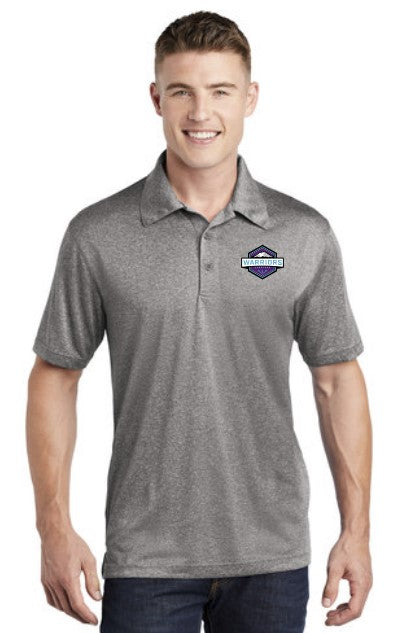 Load image into Gallery viewer, Warriors Lacrosse Adult Heather Contender Polo Shirt