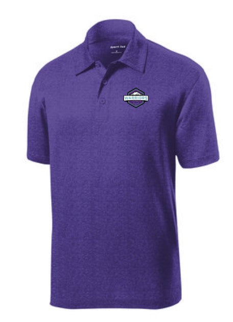 Load image into Gallery viewer, Warriors Lacrosse Adult Heather Contender Polo Shirt