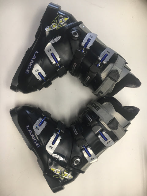 Load image into Gallery viewer, Lange GX8 Used Black/Silver Womens Size Specific 5 282mm Ski Boots