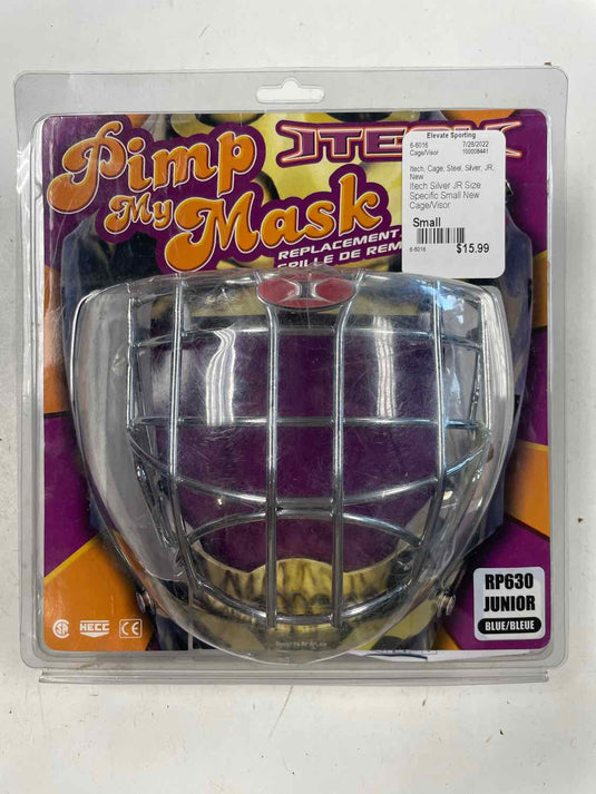 Itech Silver JR Size Specific Small New Cage/Visor