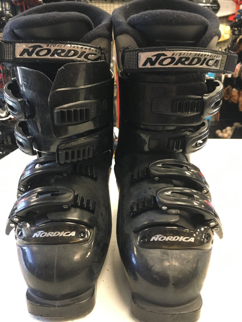 Used Nordica Next 57 Black Red Size 26.5 Downhill Ski Boots