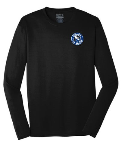 Wenatchee Jr Wild Long Sleeve Black Performance Tee