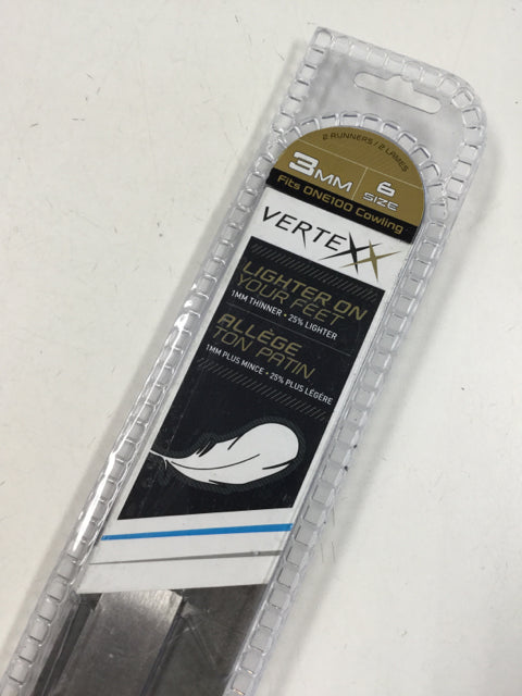 Bauer Vertex 3mm Goalie Runners Size 6 New Open Box