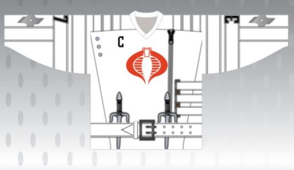 Load image into Gallery viewer, RHL Ice Ninjas White New Hockey Player Jersey