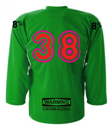 Load image into Gallery viewer, Freezie Pops Green/White New Adult Hockey Player Jersey