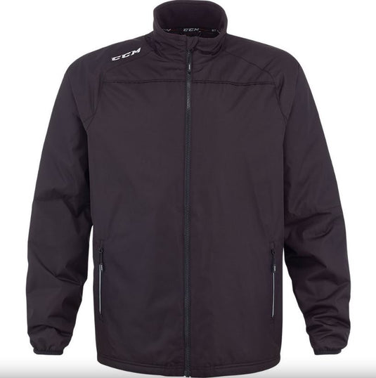 CCM Mid Weight New Black Sr. Size Specific Small Warmup Track Jacket