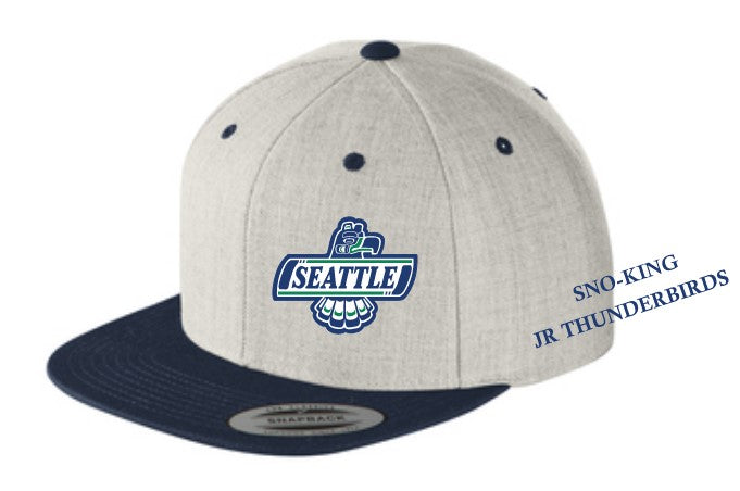 Load image into Gallery viewer, Sno-King Yupoong Flatbill Snapback Cap