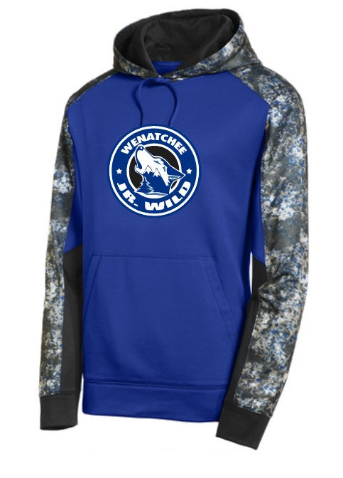 Wenatchee Jr Wild Royal/Black Performance Hoodie