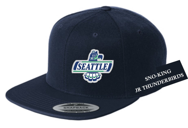 Load image into Gallery viewer, Sno-King Yupoong Flatbill Snapback Cap