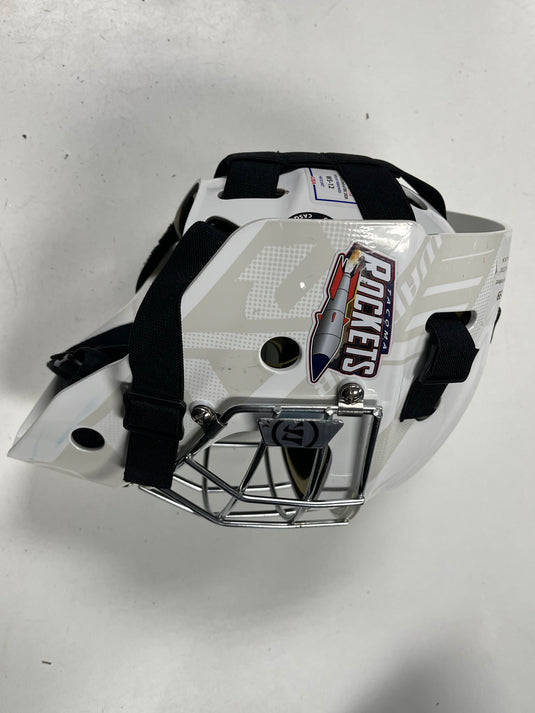 Used Warrior R/F1 YTH. Goalie Helmet