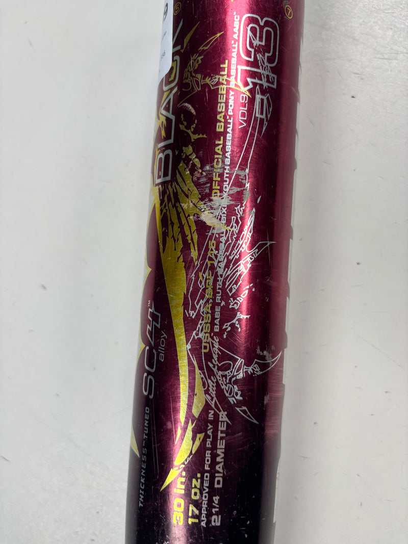 Load image into Gallery viewer, Used Demarini Voodoo Pitch Black 30&quot; Drop -13 Baseball Bat
