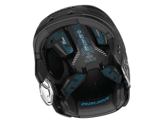 Bauer RE-AKT 90 Ice Hockey Combo Helmet, Small, Black