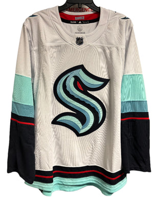 Used W/Tags Adidas Seattle Kraken Size 54 Away Hockey Jersey