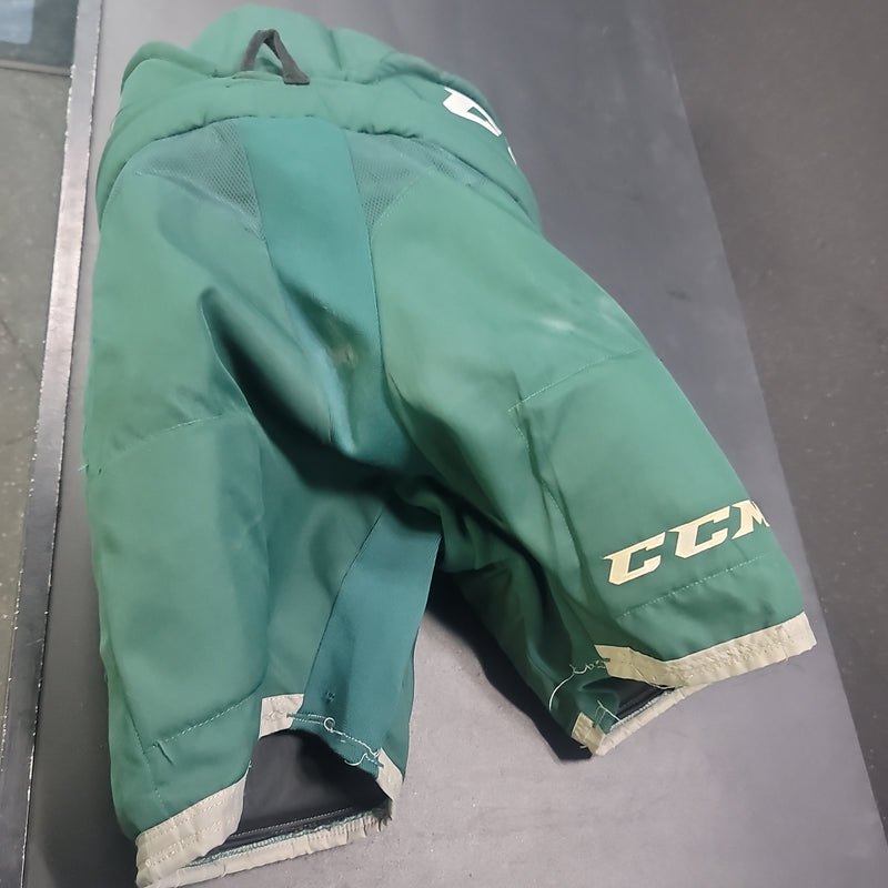 Load image into Gallery viewer, Used Senior Large CCM HP30 Green/Silver Hockey Pants
