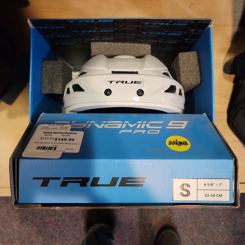 Load image into Gallery viewer, True Dynamic 9 Pro New White Size Small Ice Hockey Helmet
