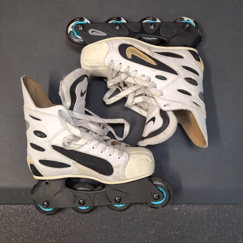 Load image into Gallery viewer, Used Nike Air Zoom White Size Sr. 7 Inline Skates
