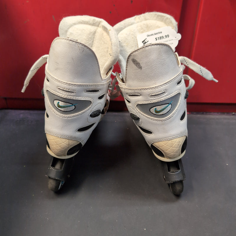 Load image into Gallery viewer, Used Nike Air Zoom White Size Sr. 7 Inline Skates
